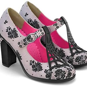 Hot Chocolate Design Spider Web mary jane high heels Size 8 / 38
